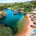 Bonito Ecotourism nascente azul vista aérea